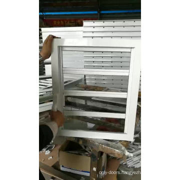 aluminum window secure glass shutter openable plantation louver ventilation grille window